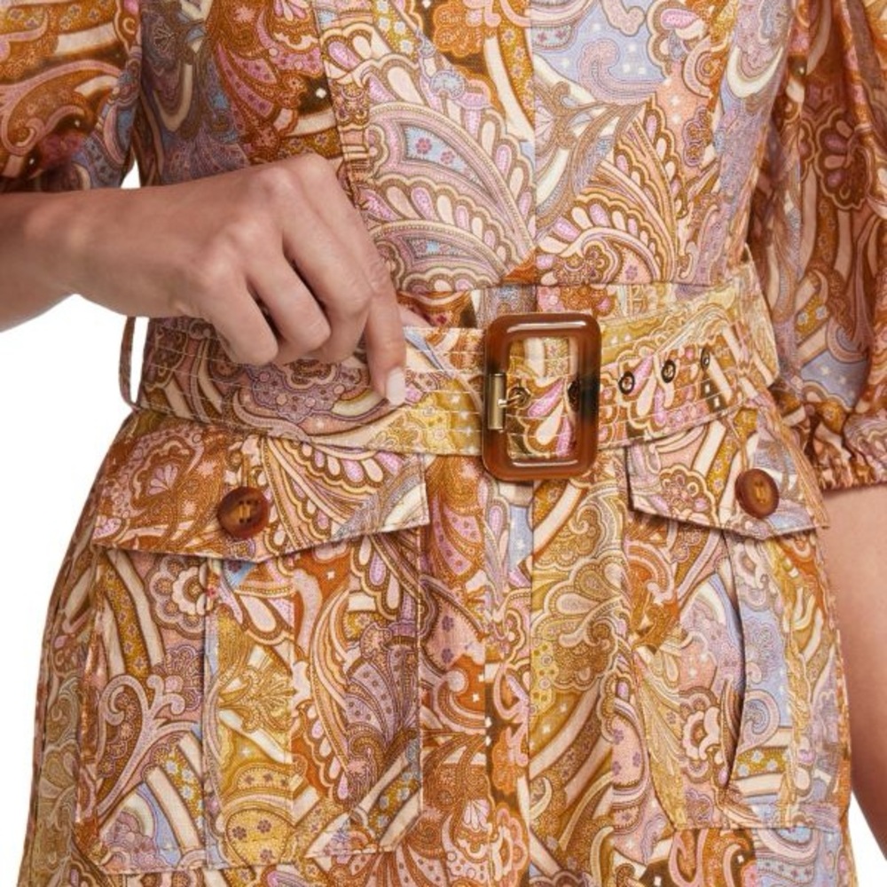 ZIMMERMANN Concert Paisley Linen Jumpsuit NWT AU 0P/US 2P - Picture 3 of 11